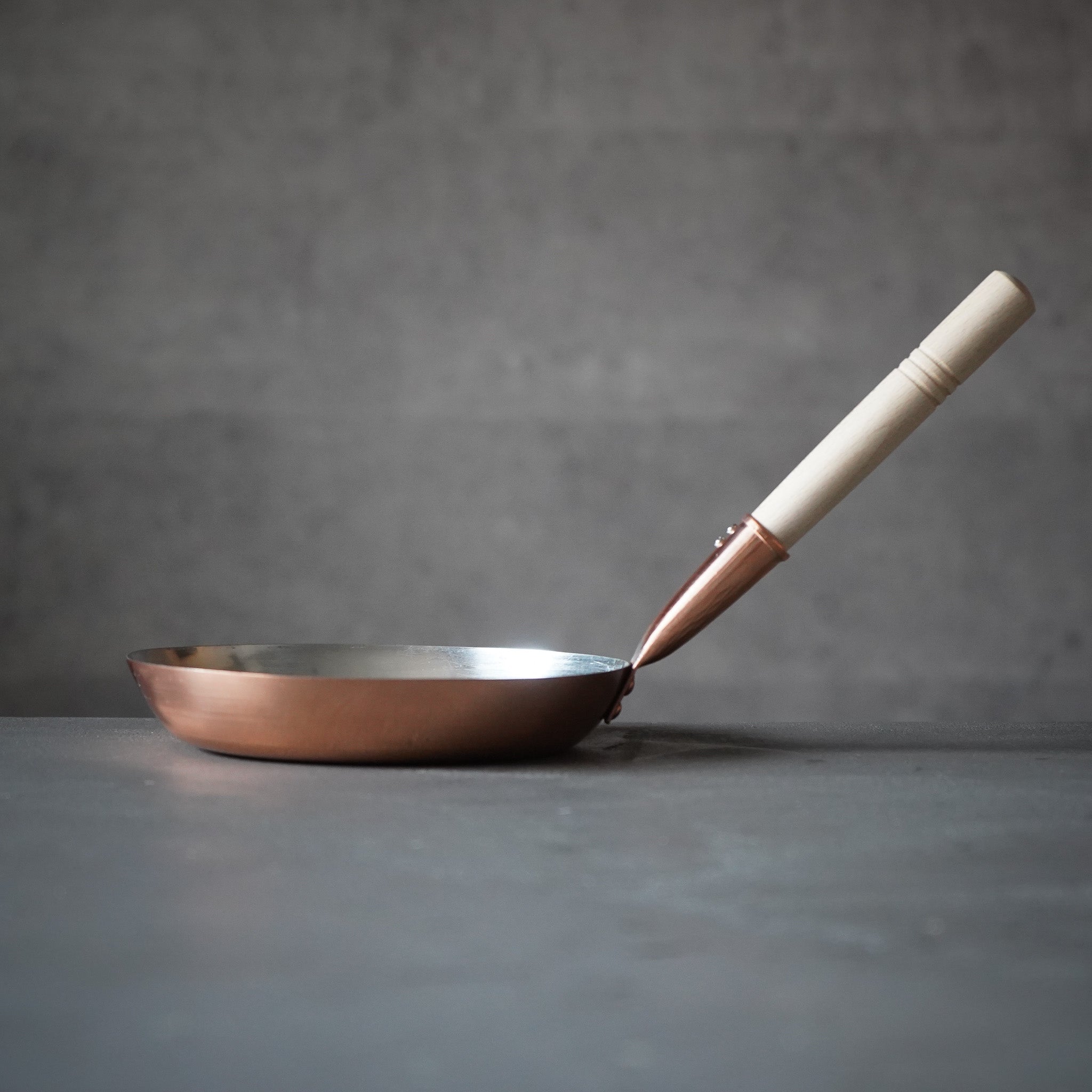 銅製 フライパン　黄銅ハンドル 丸新銅器　セット 銅製 フライパン 黄銅ハンドル 丸新銅器 セット