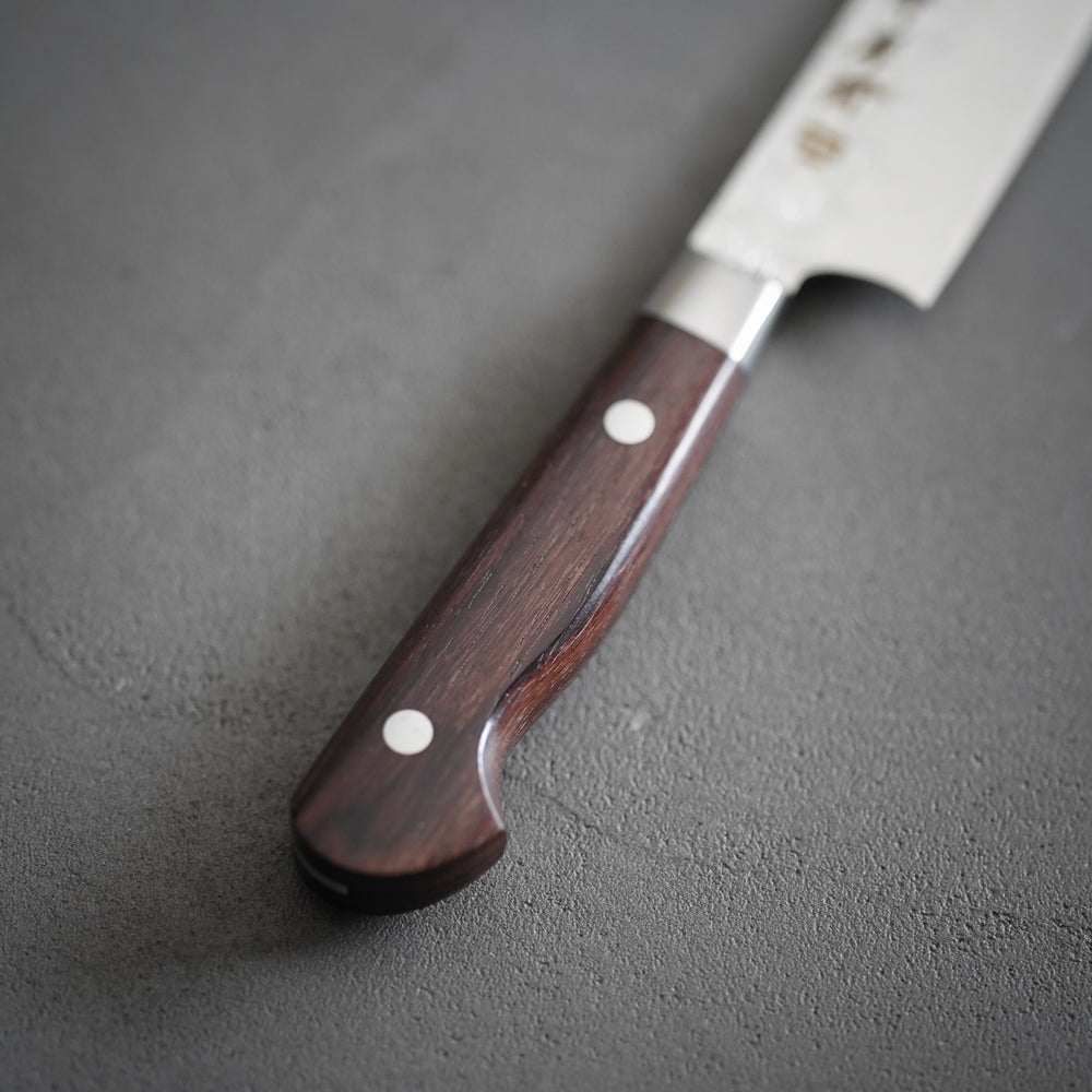 
                  
                    Super Gold 2 Damascus Sword-Shaped Petty Knife 120mm / Sakai Takayuki
                  
                