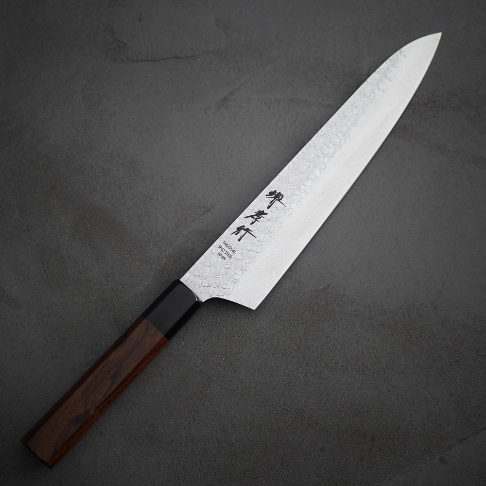 Super Gold 2 Damascus Japanese Wa-Handle Gyuto Knife 210mm / Sakai Takayuki
