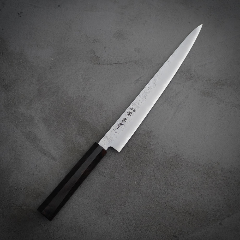 VG10梨地 黒檀柄 筋引包丁 240mm / 堺孝行