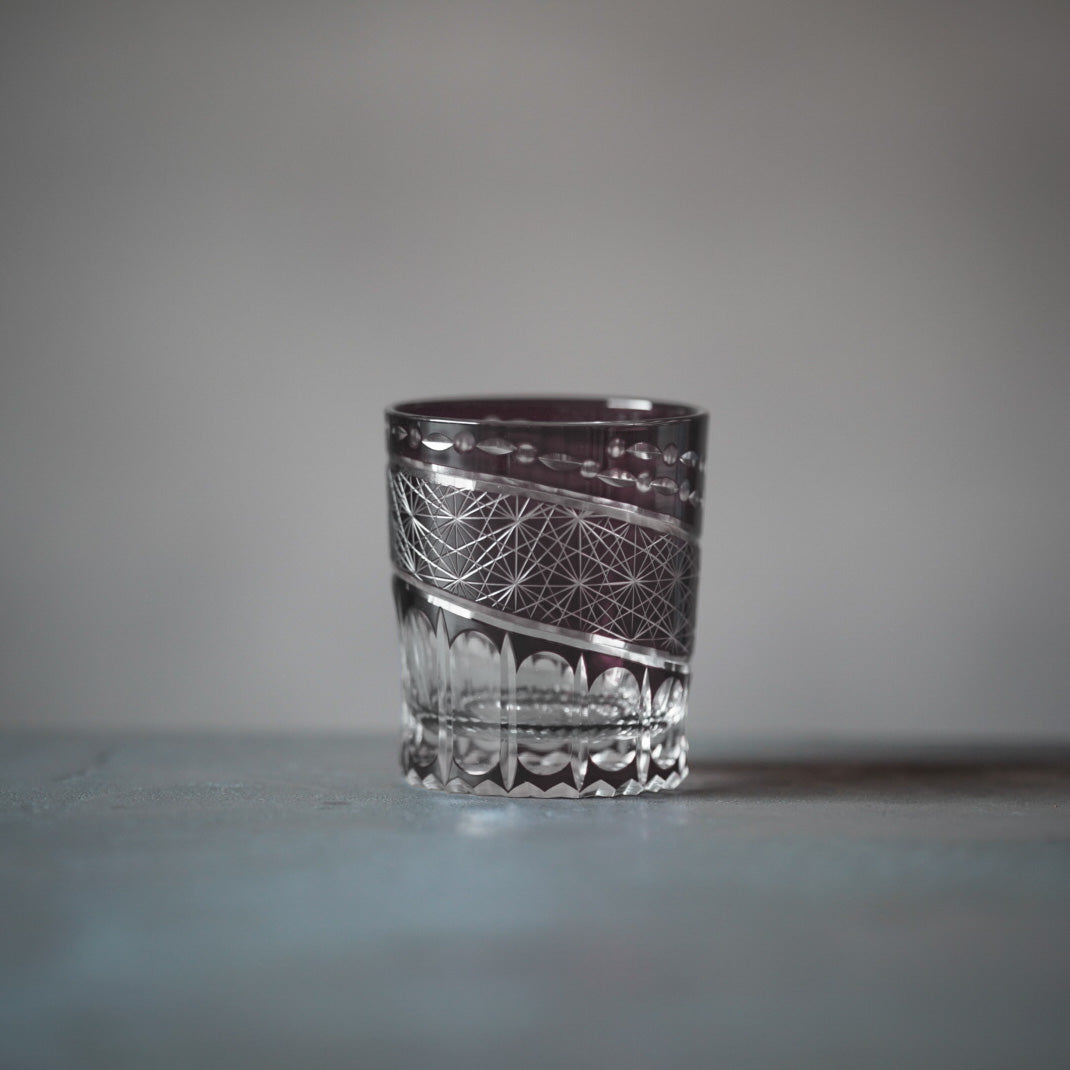 
                  
                    Kiriko Cut Glass Old Fashioned Tumbler 280ml | Asanoha Pattern 
                  
                