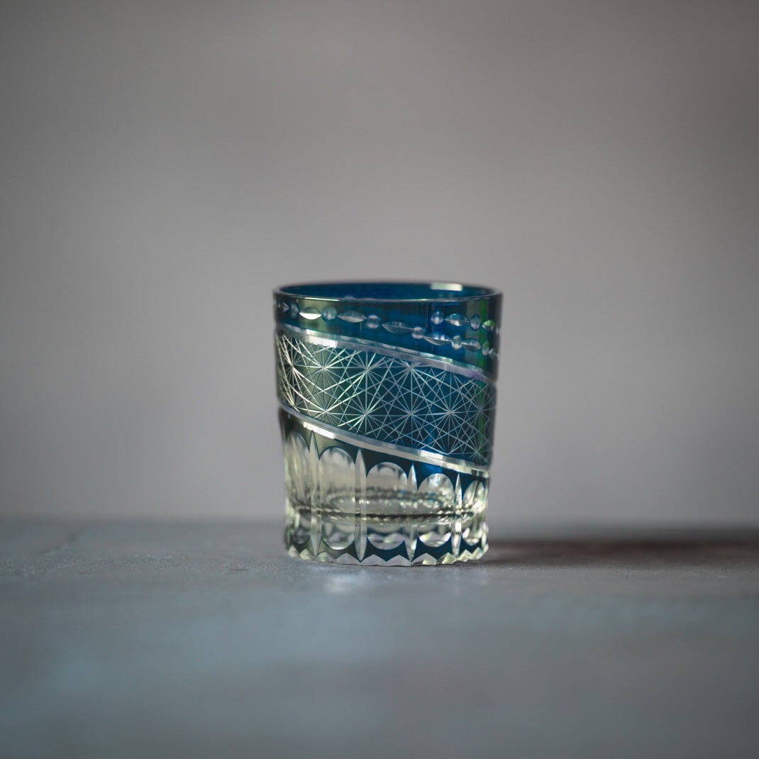 
                  
                    Kiriko Cut Glass Old Fashioned Tumbler 280ml | Asanoha Pattern 
                  
                