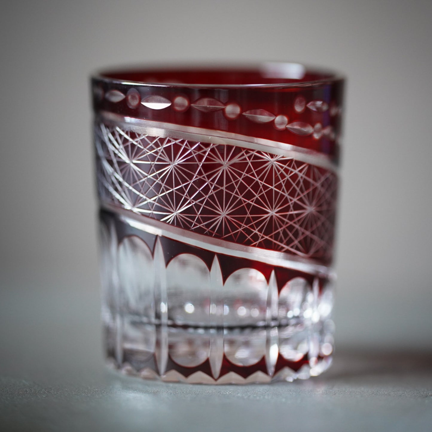 
                  
                    Kiriko Cut Glass Old Fashioned Tumbler 280ml | Asanoha Pattern 
                  
                