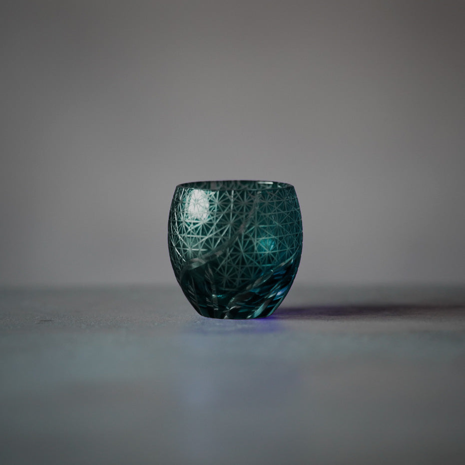 
                  
                    Kiriko Sake Cup 100ml | Asanoha Pattern Streamline Cut GC002
                  
                