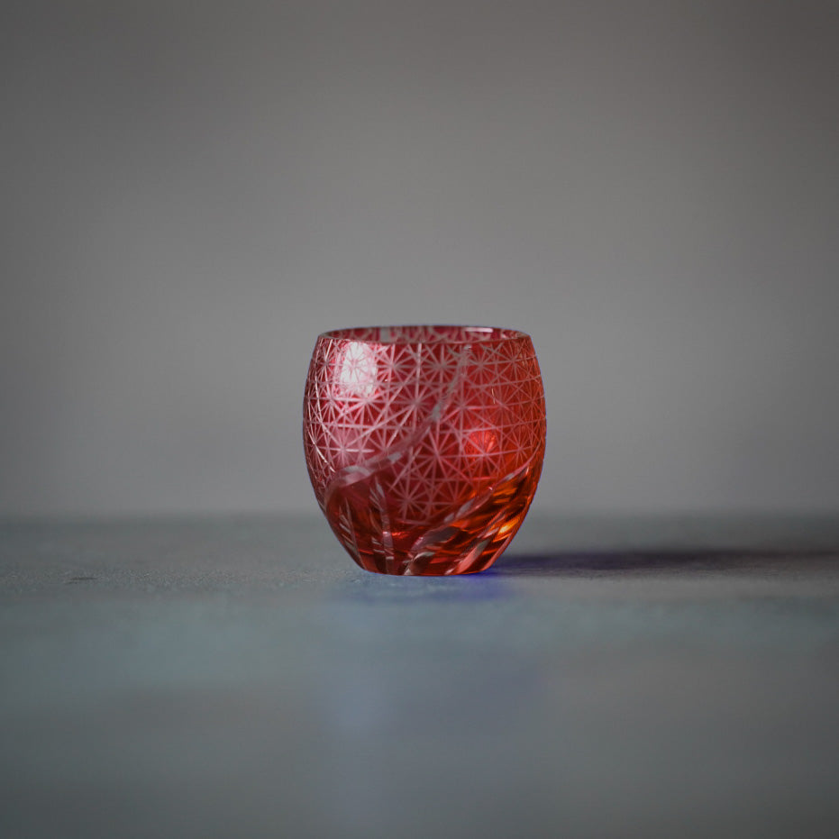 
                  
                    Kiriko Sake Cup 100ml | Asanoha Pattern Streamline Cut GC002
                  
                