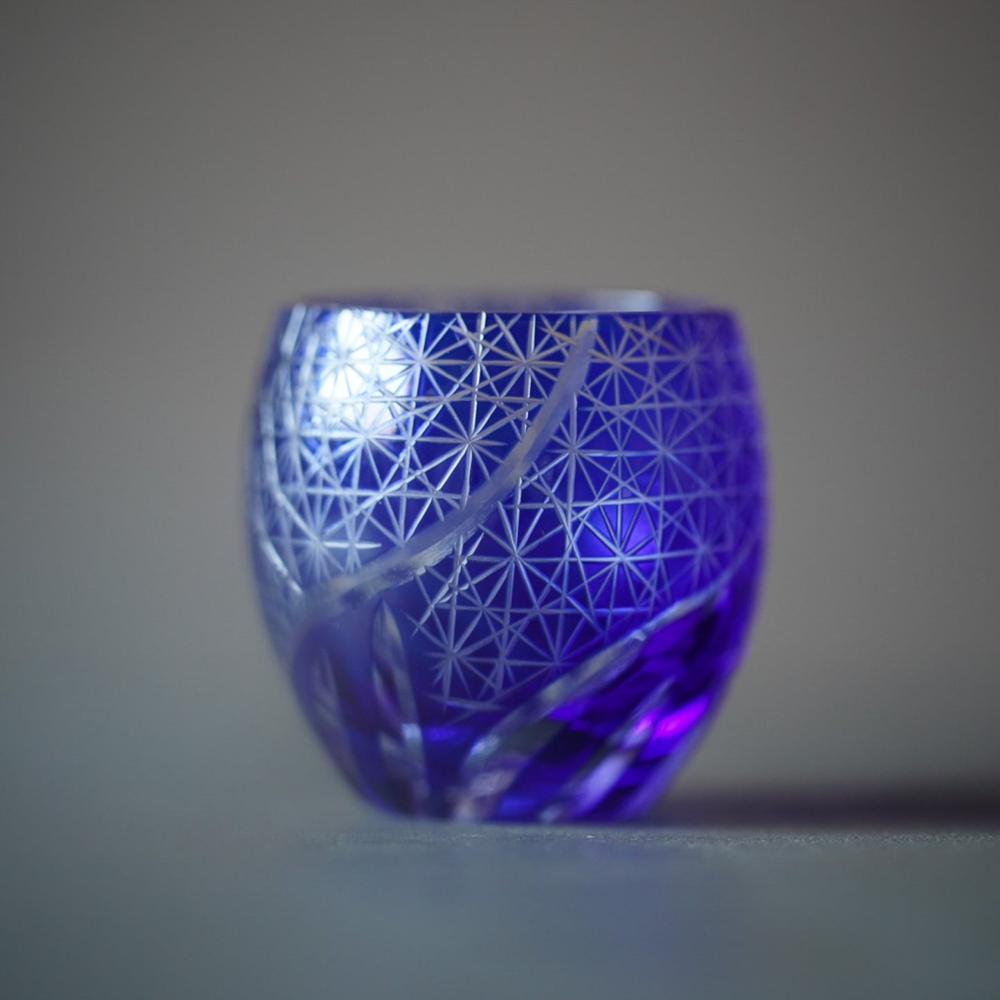 
                  
                    Kiriko Sake Cup 100ml | Asanoha Pattern Streamline Cut GC002
                  
                