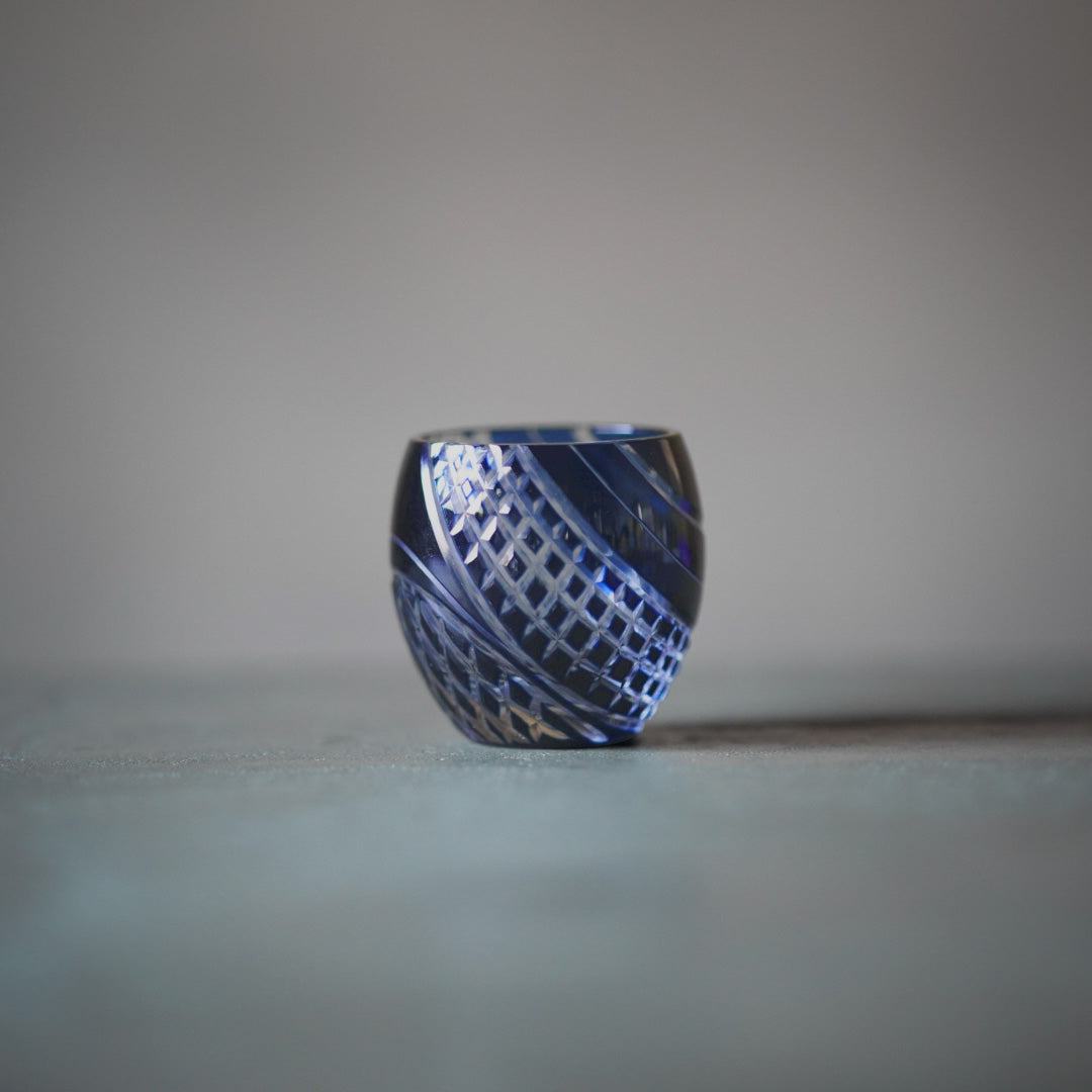 
                  
                    Kiriko Choko Sake Glass 100ml | Grid Pattern Sharp Cut GC0022
                  
                