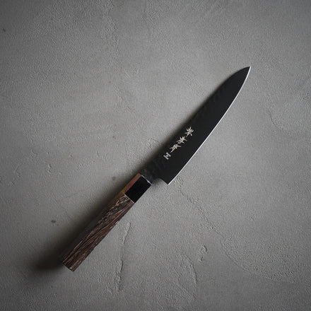 黒影 ペティナイフ 150mm / 堺孝行 – Tomoe-Ya 黒影 ペティナイフ 150mm / 堺孝行 – Tomoe-Ya